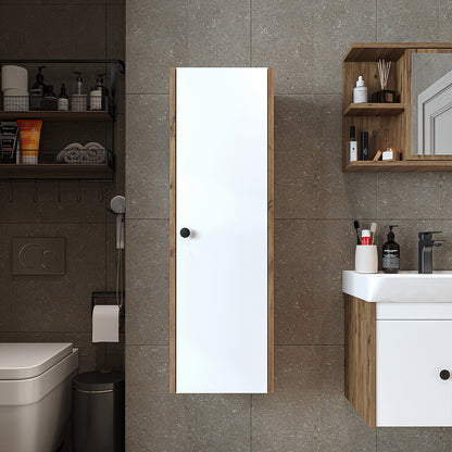 Roomart Seitenschrank „ADA“ – moderner 110 cm Bad-Hängeschrank mit Softclose – in Weiß, Eiche, Anthrazit oder Schwarz