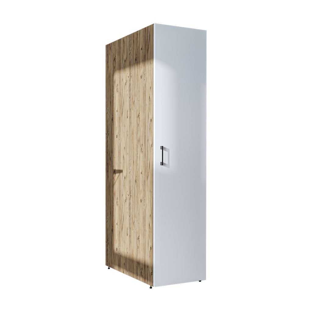 Roomart - DORA Armario alto 45cm ancho - Blanco - Roble blanco - Roble - Roble antracita - armario lavadora, estante lavadora, torre lavadora, armario, blanco, lavadoras, armario bajo, lavadora, secadora, armario hogar, armarios, armario baño, alto