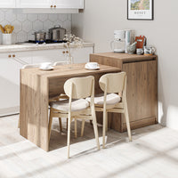 Roomart Küchentish mit Kücheninsel -Esstisch, Küchenschrank "MILANO" BHT: 160 X 85 X 60 cm