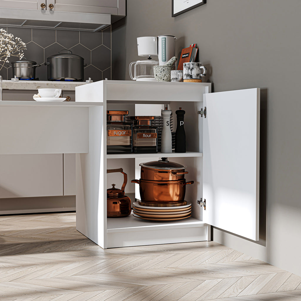 Roomart Küchentish mit Kücheninsel -Esstisch, Küchenschrank "MILANO" BHT: 160 X 85 X 60 cm