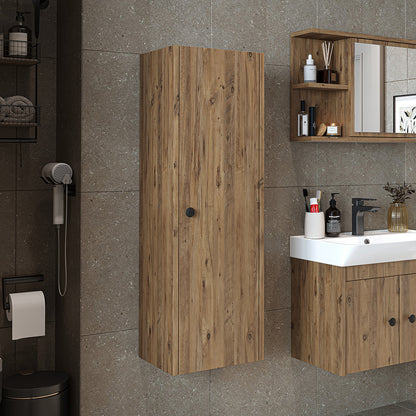 Roomart Seitenschrank „ADA“ – moderner 110 cm Bad-Hängeschrank mit Softclose – in Weiß, Eiche, Anthrazit oder Schwarz
