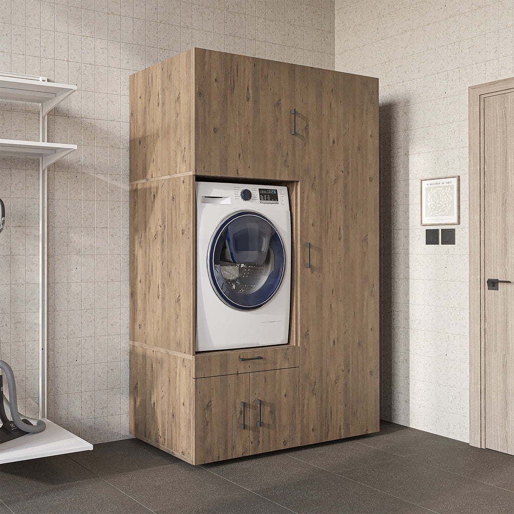 Roomart A3+B1+C60 Waschmaschinenschrank 236 cm – Soft-Close, Stauraum | 3 Farben