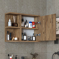 Roomart Badmöbelset ADA – 3-teiliges Badezimmermöbel Set mit Waschbecken, Unterschrank, Spiegelschrank & Seitenschrank – modernes Badmöbel