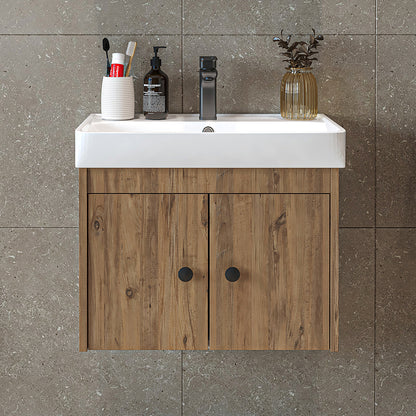 Roomart Badmöbel-Set ADA, 60 cm, mit Keramik-Waschbecken, in 6 Farben