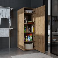 Roomart - DORA Armario Alto 60cm Ancho - Blanco - Roble Blanco - Roble Antracita - armario lavadora, estante lavadora, torre lavadora, armario, blanco, lavadoras, armario bajo, lavadora, secadora, armario hogar, armarios, armario baño, alto