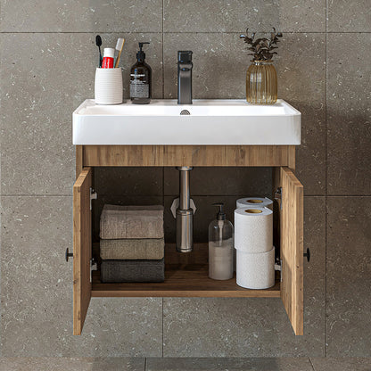 Roomart Badmöbel-Set ADA, 60 cm, mit Keramik-Waschbecken, in 6 Farben