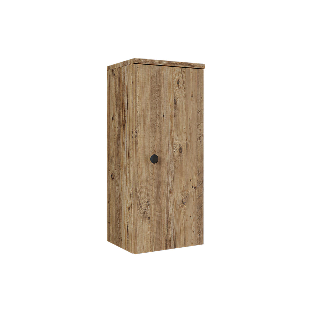 Roomart armario lateral "Punto" - moderno, compacto armario de pared para baño de 70 cm con cierre suave - en blanco, roble blanco, roble o roble antracita - armario de pared, pared, armario alto, armario alto blanco, 60 cm de ancho, cocina, lavadero, salón, estrecho, 40 cm de ancho