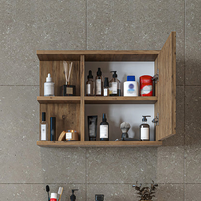 Roomart Badezimmerspiegelschrank ADA 60 cm – Moderner Spiegelschrank fürs Bad mit Soft-Close & Stauraum – Weiß, Eiche, Anthrazit oder Schwarz