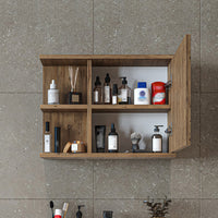 Roomart Badezimmerspiegelschrank ADA 60 cm – Moderner Spiegelschrank fürs Bad mit Soft-Close & Stauraum – Weiß, Eiche, Anthrazit oder Schwarz