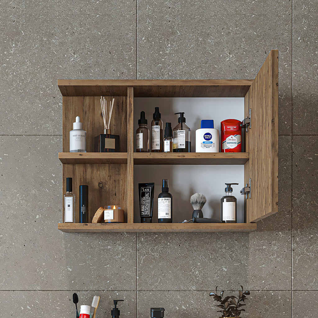 Roomart Badezimmerspiegelschrank "ADA“ – moderner, kompakter 60 cm Badschrank mit Spiegel – in Weiß, Eiche, Anthrazit oder Schwarz Roomart Badezimmerspiegelschrank "ADA“ – moderner, kompakter 60 cm Badschrank mit Spiegel – in Weiß, Eiche, Anthrazit oder S