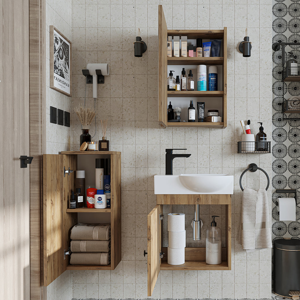 Ensemble de meubles de salle de bain - PUNTO - Meuble sous vasque - Meubles de salle de bain - Gäste WC - armoire de salle de bain, lavabo, meuble de salle de bain, armoire de salle de bain, avec, meuble sous vasque, meuble de salle de bain, ensemble, lavabo, meuble, meuble de salle de bain, salle de bain, armoires de salle de bain, schm