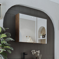 Roomart Badezimmerspiegelschrank "Gusto“ – 75/90/105 cm – in Weiß oder Eiche – moderner Badschrank mit Spiegel Roomart Badezimmerspiegelschrank "Gusto“ – 75/90/105 cm – in Weiß oder Eiche – moderner Badschrank mit Spiegel-  badezimmerspiegelschrank, mirro