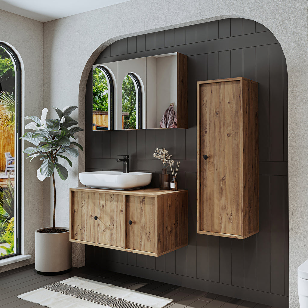 Roomart bathroom furniture set GUSTO 90 cm 4 pieces with ceramic washbasin Roomart bathroom furniture set GUSTO 90 cm 4 pieces with ceramic washbasin - bathroom cabinet, washbasin, bathroom furniture, bathroom cabinet, bathroom, with, vanity, bathroom furniture, set, 