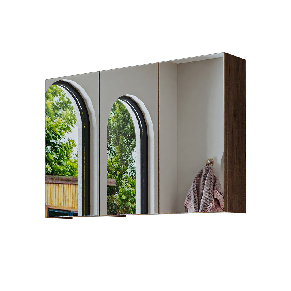 Roomart Badezimmerspiegelschrank "Gusto“ – 75/90/105 cm – in Weiß oder Eiche – moderner Badschrank mit Spiegel Roomart Badezimmerspiegelschrank "Gusto“ – 75/90/105 cm – in Weiß oder Eiche – moderner Badschrank mit Spiegel-  badezimmerspiegelschrank, mirro