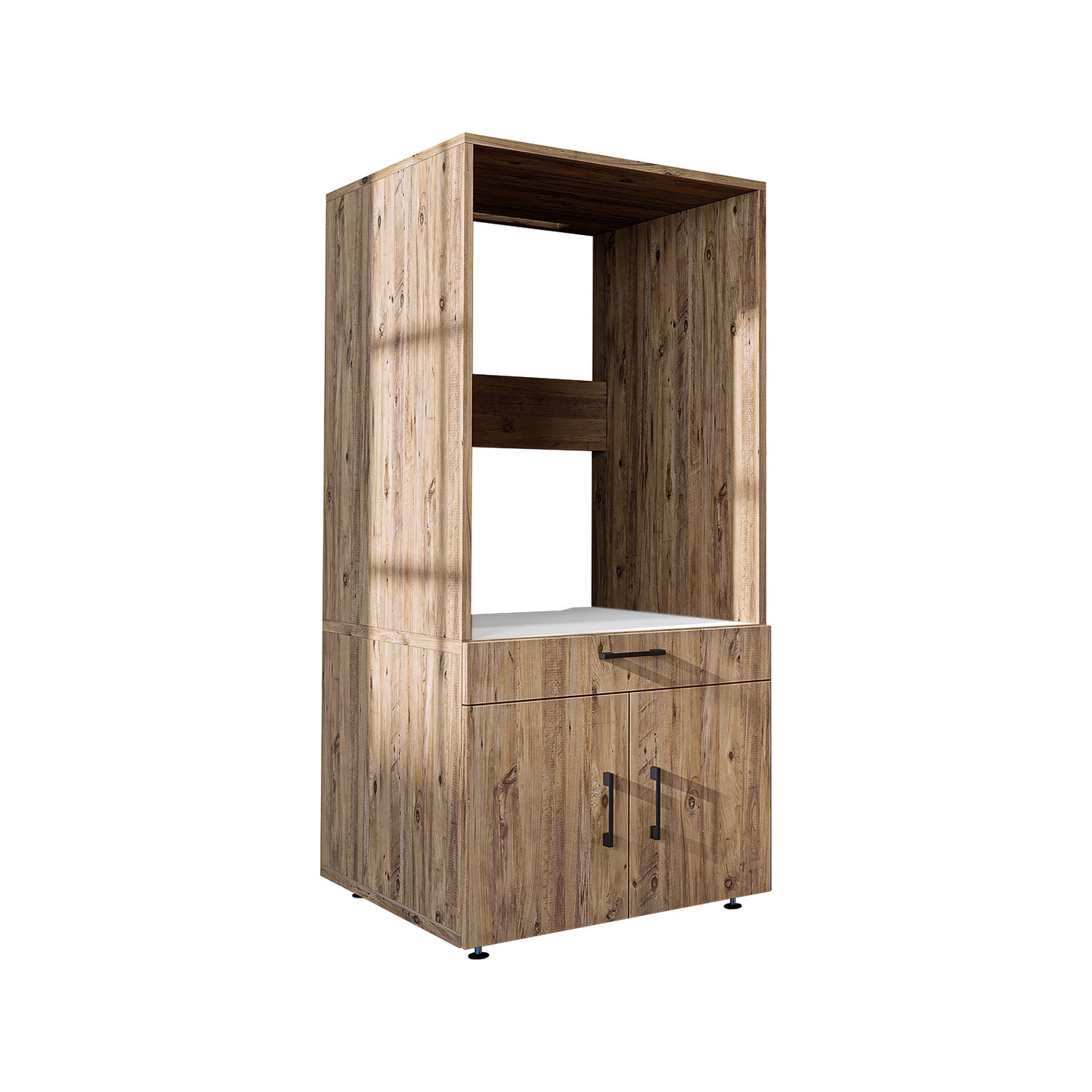 Roomart A3 Waschmaschinenschrank 67 cm – Erhöhung mit Schublade, Ausziehbrett & Stauraum | 3 Farben