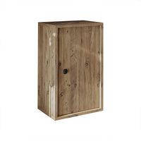 Roomart GUSTO Hochschrank 60 cm – Bad-Hängeschrank mit Soft-Close – Moderner Badezimmerschrank mit Stauraum – Weiß oder Eiche