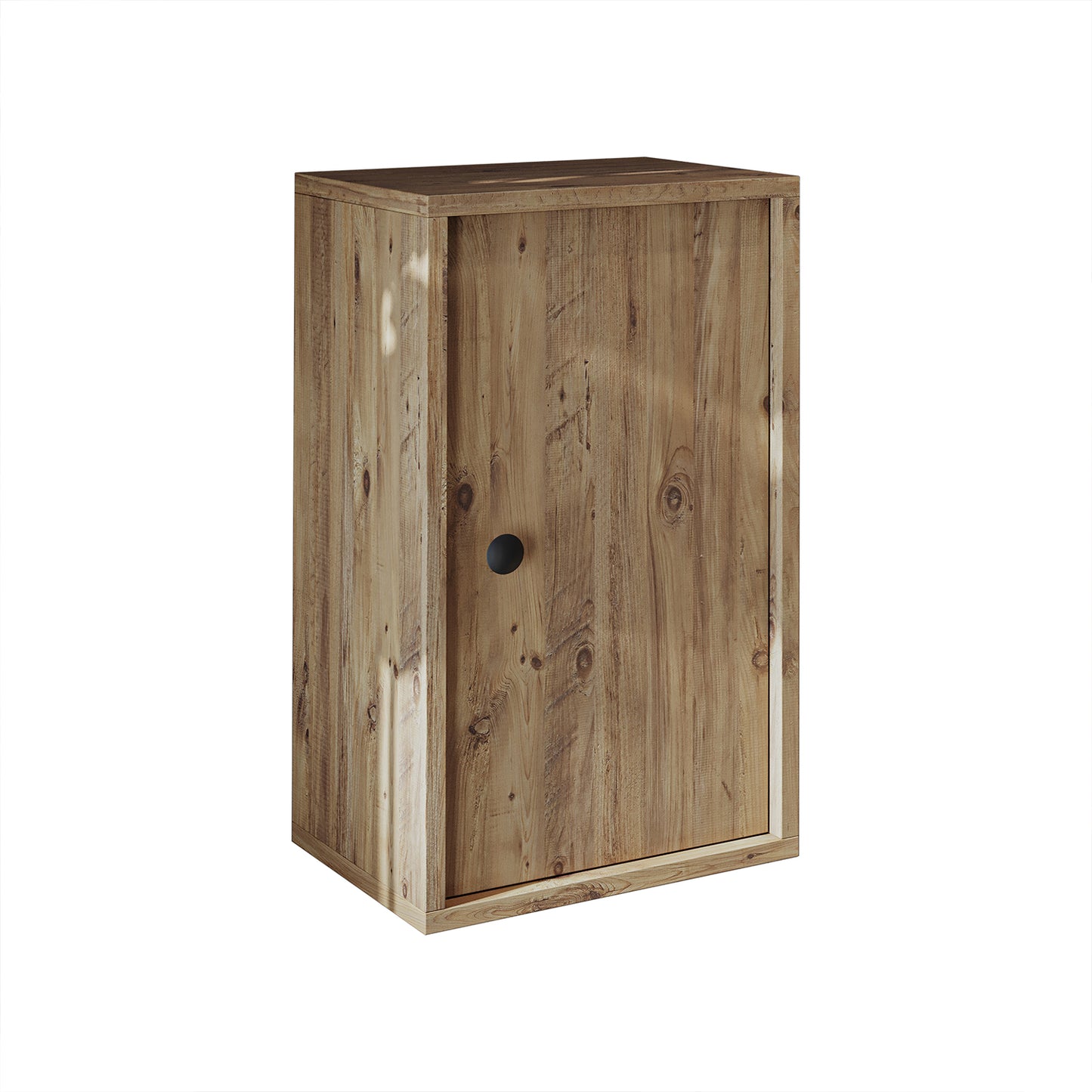 Roomart Badezimmermöbel Set GUSTO-ATL 90 cm – 4-teiliges Badmöbel-Set mit Keramik-Waschbecken, Spiegelschrank & Hochschrank – Moderne Badmöbel für Badezimmer & Gäste-WC