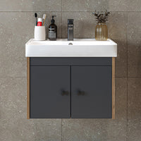 Roomart Badmöbel-Set ADA, 60 cm, mit Keramik-Waschbecken, in 6 Farben