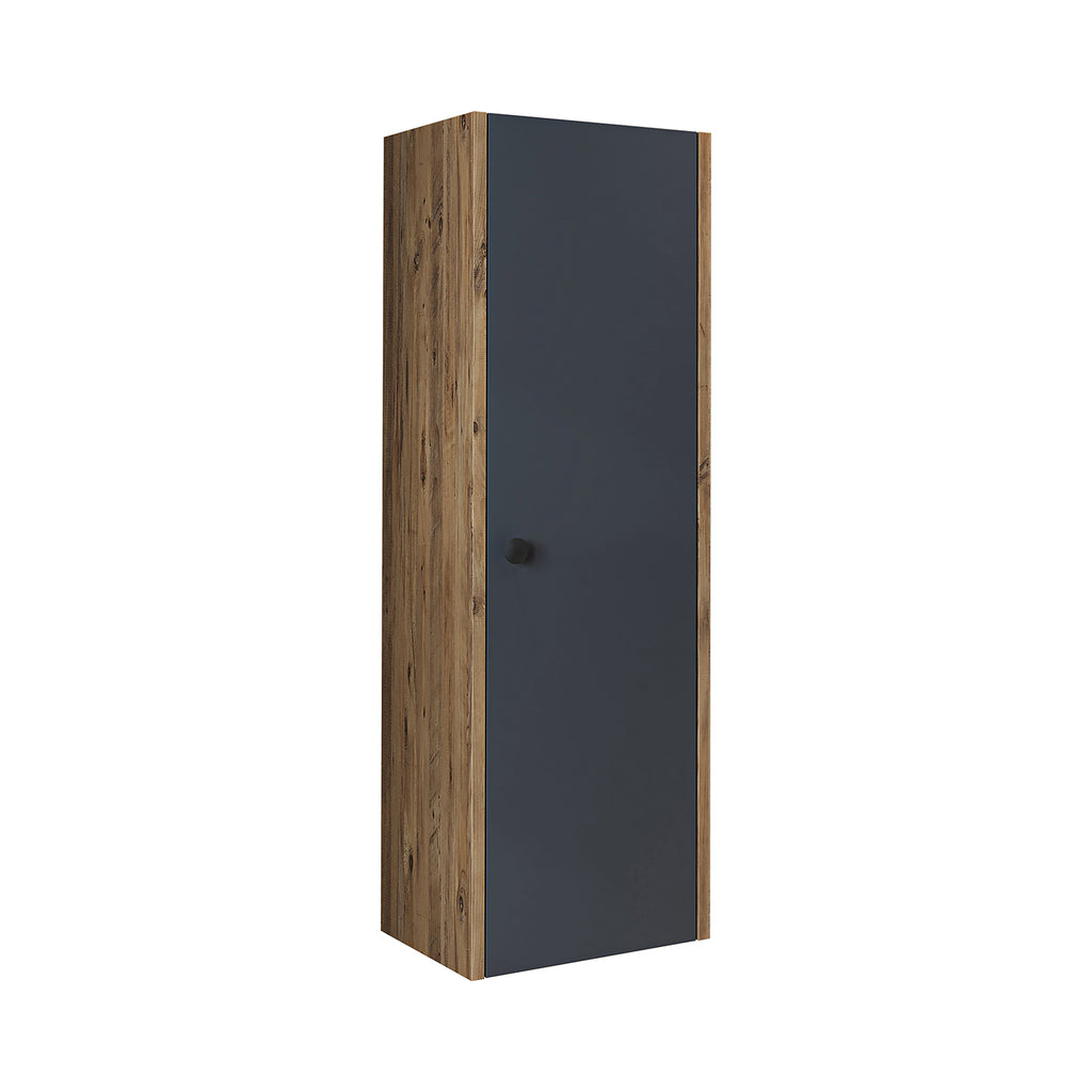Roomart Seitenschrank „ADA“ – moderner 110 cm Bad-Hängeschrank mit Softclose – in Weiß, Eiche, Anthrazit oder Schwarz - Hängeschrank, wand,  hochschrank, hochschrank weiß, 60 cm breit, küche, waschküche, wohnzimmer, schmal, 40 cm breit landhausstil, stang