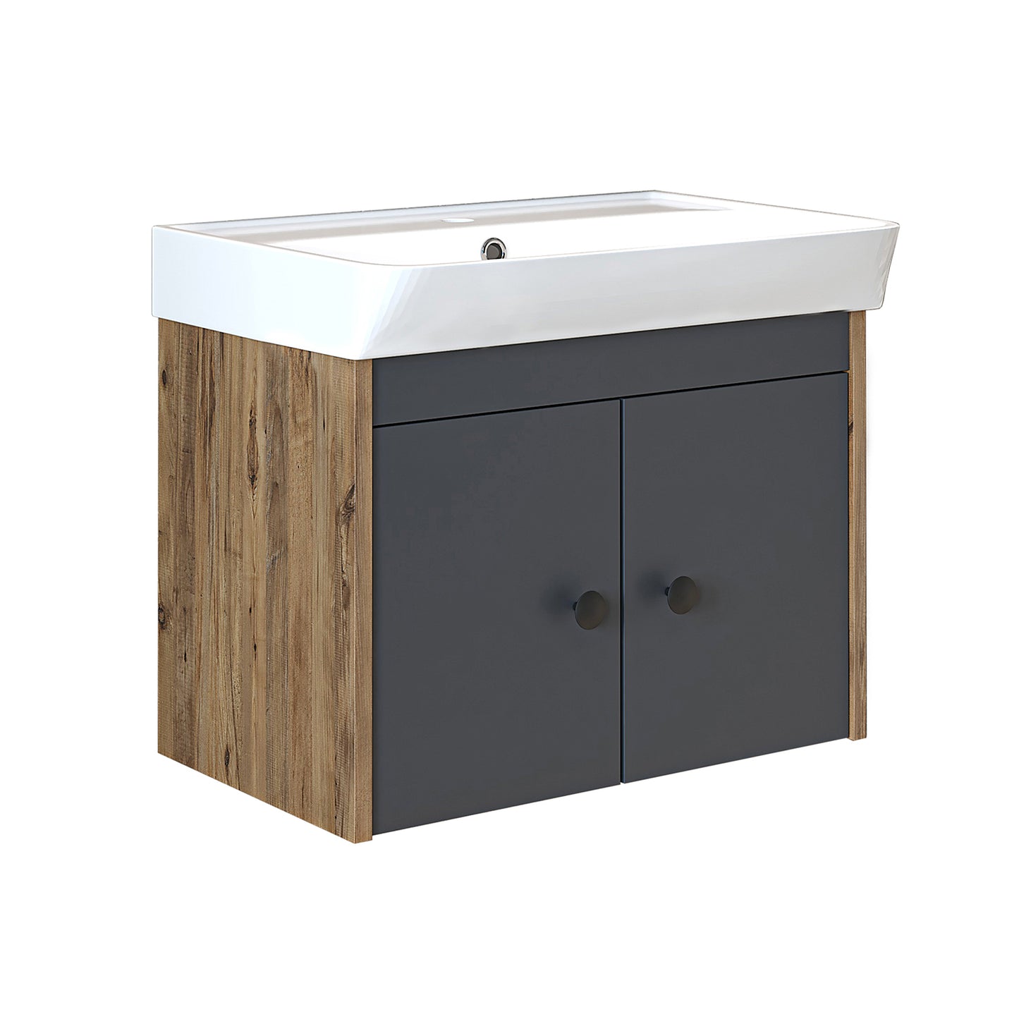 Roomart Badmöbel-Set ADA, 60 cm, mit Keramik-Waschbecken, in 6 Farben