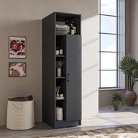 Roomart SERIE 2 Hochschrank 66 cm – 197 cm hoch, Putzschrank & Stauraum | in 2 Farben