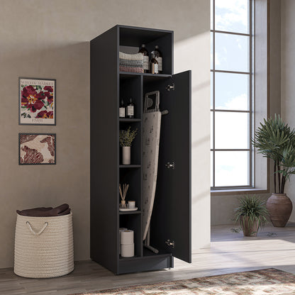 Roomart SERIE 2 Hochschrank 66 cm – 197 cm hoch, Putzschrank & Stauraum | in 2 Farben