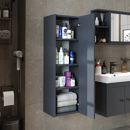 Roomart Seitenschrank „ADA“ – moderner 110 cm Bad-Hängeschrank mit Softclose – in Weiß, Eiche, Anthrazit oder Schwarz
