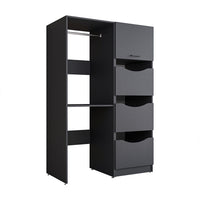 Roomart SERIE 2 Waschmaschinenschrank 126 cm – Kleiderstange & Stauraum | in 2 Farben