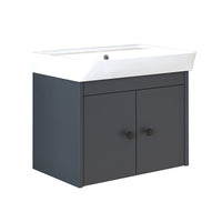 Roomart Badmöbel-Set ADA, 60 cm, mit Keramik-Waschbecken, in 6 Farben