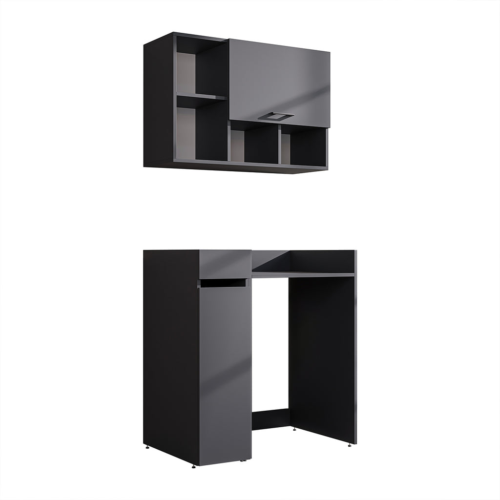 Roomart SERIE 2 Waschmaschinen-Set – Unterschrank & Rollwagen, optional mit Wandschrank | in 2 Farben