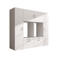 Roomart Waschmaschinenschrank 224 cm – 2 Geräte nebeneinander & Hochschrank | in 3 Farben