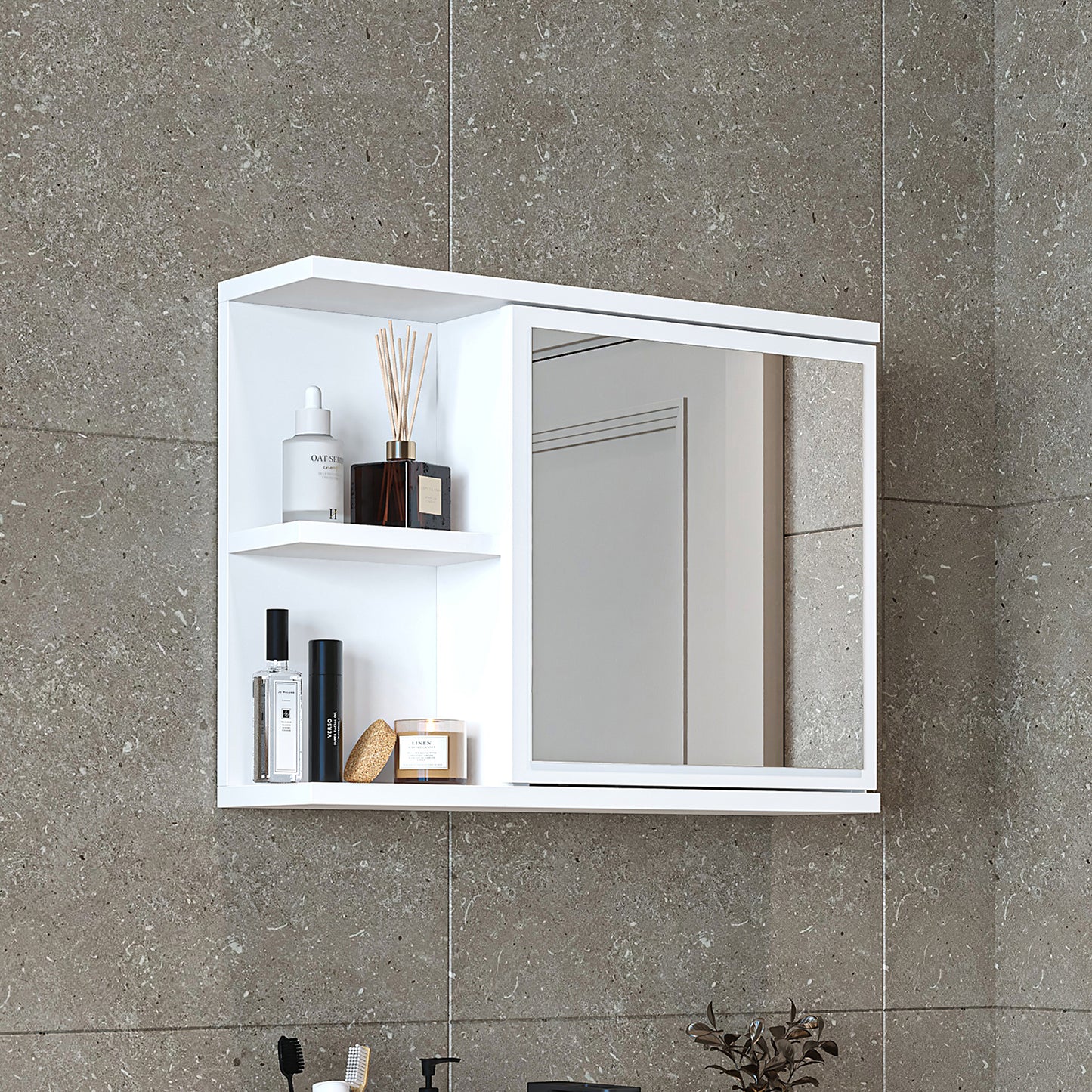 Badmöbelset • ADA • Unterschrank mit Waschbecken • Badezimmer Möbel • Gäste WC