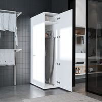 Roomart - DORA Armario alto 45cm ancho - Blanco - Roble blanco - Roble - Roble antracita - armario lavadora, estante lavadora, torre lavadora, armario, blanco, lavadoras, armario bajo, lavadora, secadora, armario hogar, armarios, armario baño, alto