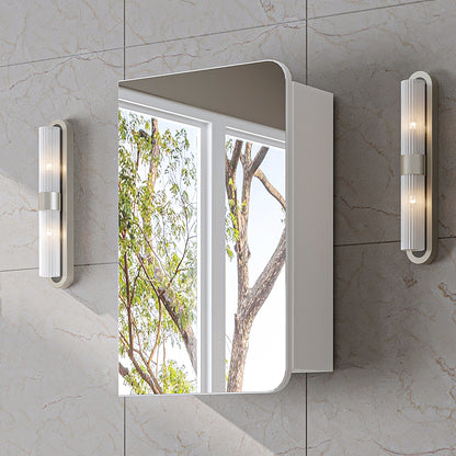 Roomart Badmöbel Set LYCIA 60 cm – 4-teiliges Badezimmermöbel-Set mit Keramik-Waschbecken, Spiegelschrank & Seitenschrank – Badmöbel in 4 Farben