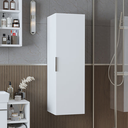 Roomart Badmöbel Set LYCIA 120 cm – 4-teiliges Badezimmermöbel-Set mit Keramik-Waschbecken, Spiegelschrank & Seitenschrank – Badmöbel in 4 Farben