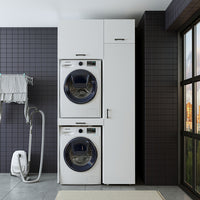 Roomart Waschmaschinenschrank, Trockner auf Waschmaschine • 112 cm breit • In 3 Farben