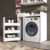 Roomart SERIE 2 Waschmaschinen-Set – Unterschrank & Rollwagen, optional mit Wandschrank | in 2 Farben