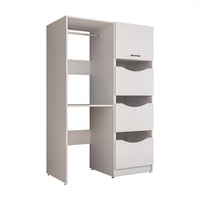 Roomart SERIE 2 Waschmaschinenschrank 126 cm – Kleiderstange & Stauraum | in 2 Farben
