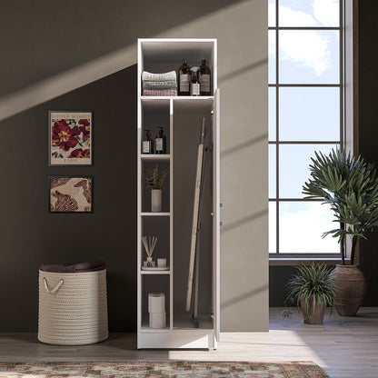 Roomart SERIE 2 Hochschrank 66 cm – 197 cm hoch, Putzschrank & Stauraum | in 2 Farben