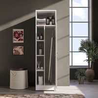 Roomart SERIE 2 Hochschrank 66 cm – 197 cm hoch, Putzschrank & Stauraum | in 2 Farben