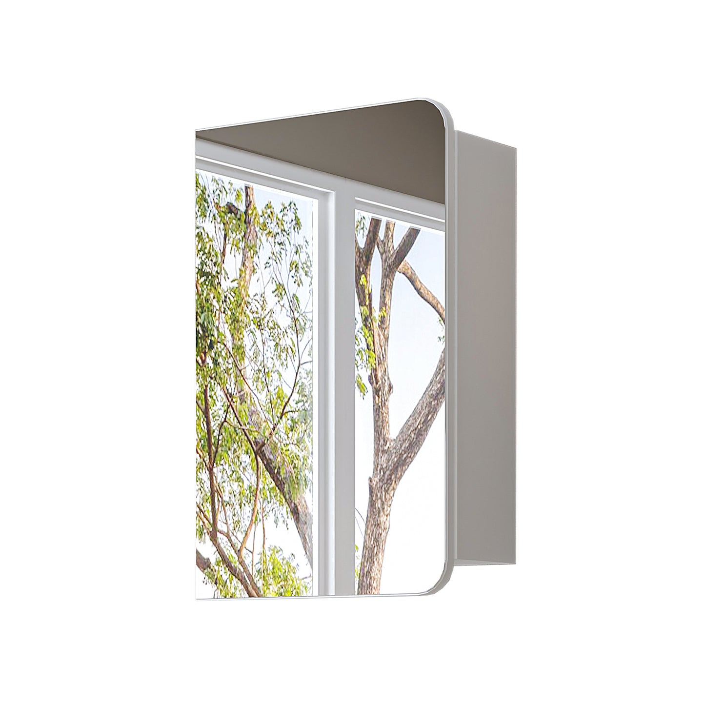 Roomart Bad Spiegelschrank LYCIA 45 cm – Badezimmerspiegel mit Stauraum, für Bad & Gäste-WC, in 4 Farben