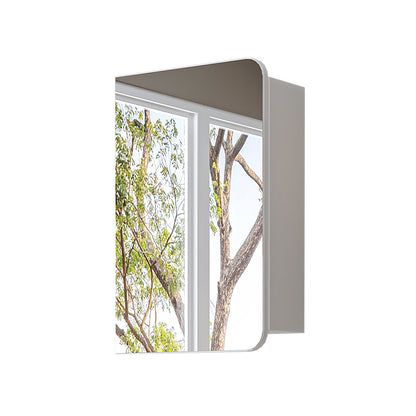 Roomart Bad Spiegelschrank LYCIA 45 cm – Badezimmerspiegel mit Stauraum, für Bad & Gäste-WC, in 4 Farben