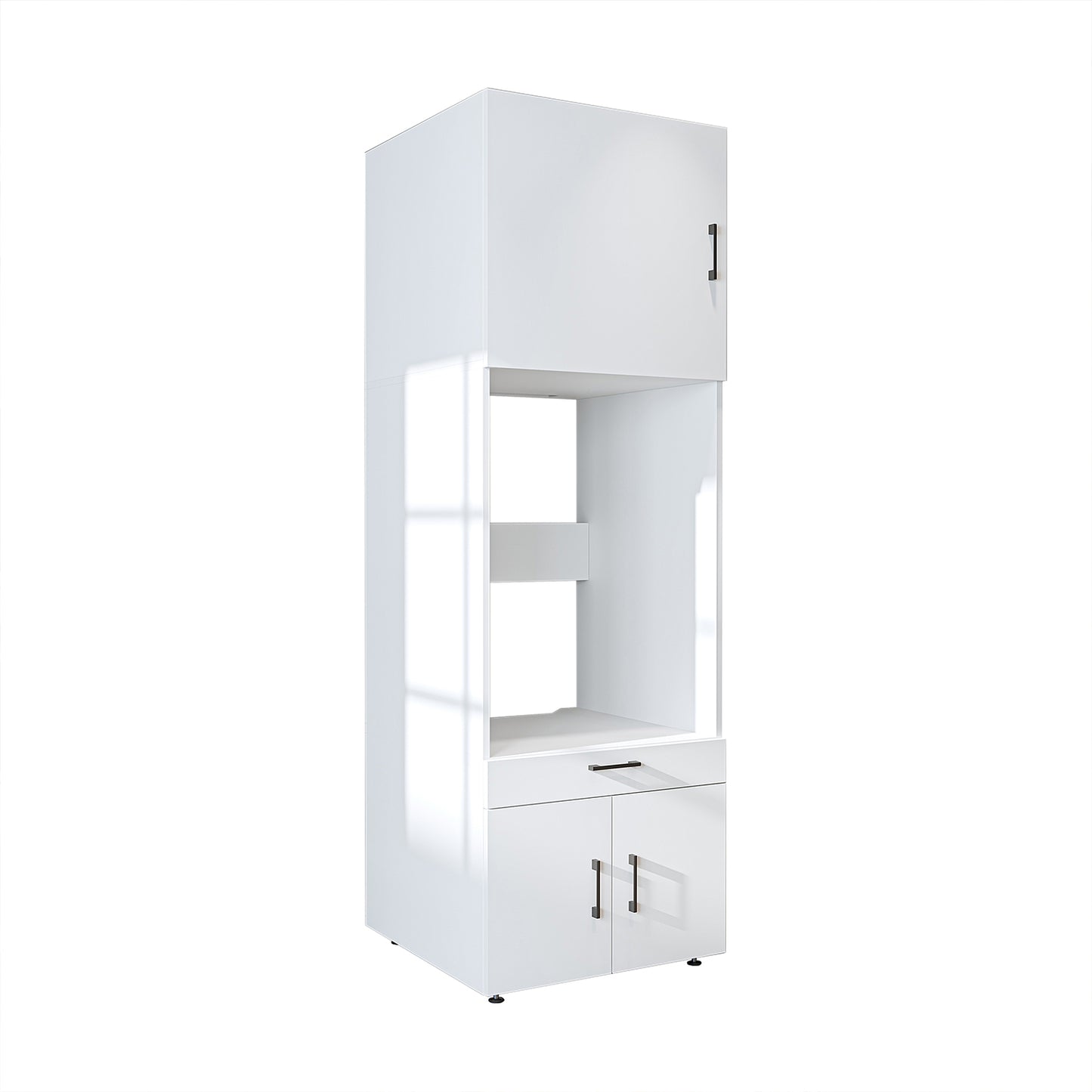 Roomart A3+B1 Waschmaschinenschrank 205 cm – Überbau, Ausziehbrett, Schublade | 3 Farben