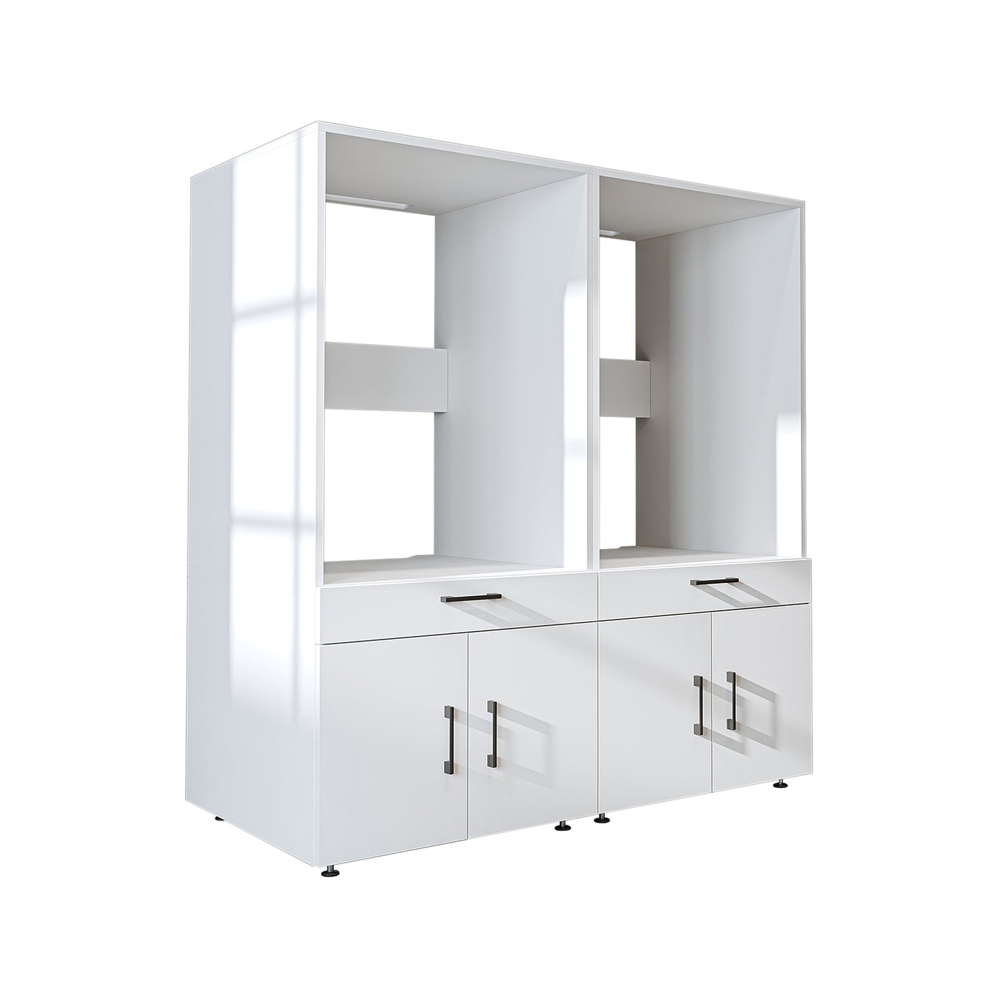 Roomart Waschmachinen Doppelschrrank Überbauschrank, 134 cm Breit, mit Ausziehbrett, in 3 Farben (Kopie)