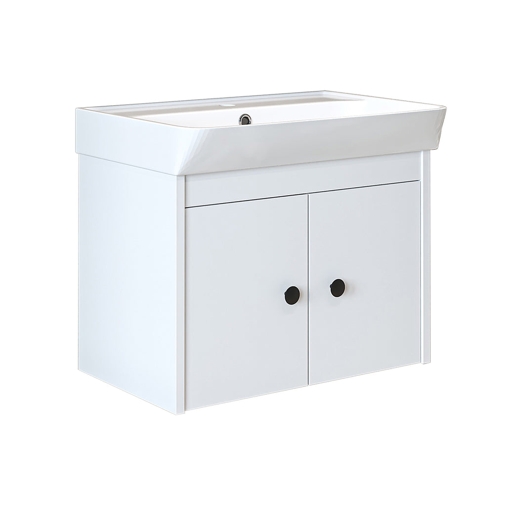 Roomart Badmöbel-Set ADA, 60 cm, mit Keramik-Waschbecken, in 6 Farben
