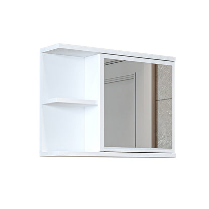Roomart Badezimmerspiegelschrank ADA 60 cm – Moderner Spiegelschrank fürs Bad mit Soft-Close & Stauraum – Weiß, Eiche, Anthrazit oder Schwarz
