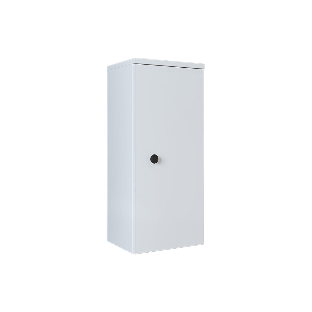 Roomart armario lateral "Punto" - moderno, compacto armario de pared para baño de 70 cm con cierre suave - en blanco, roble blanco, roble o roble antracita - armario de pared, pared, armario alto, armario alto blanco, 60 cm de ancho, cocina, lavadero, salón, estrecho, 40 cm de ancho