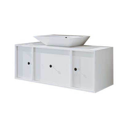Roomart Badmöbel GUSTO-ATL 120 cm – Keramik Waschbecken &/oder Unterschrank – Modernes Design – Varianten wählbar – Eiche oder Weiß