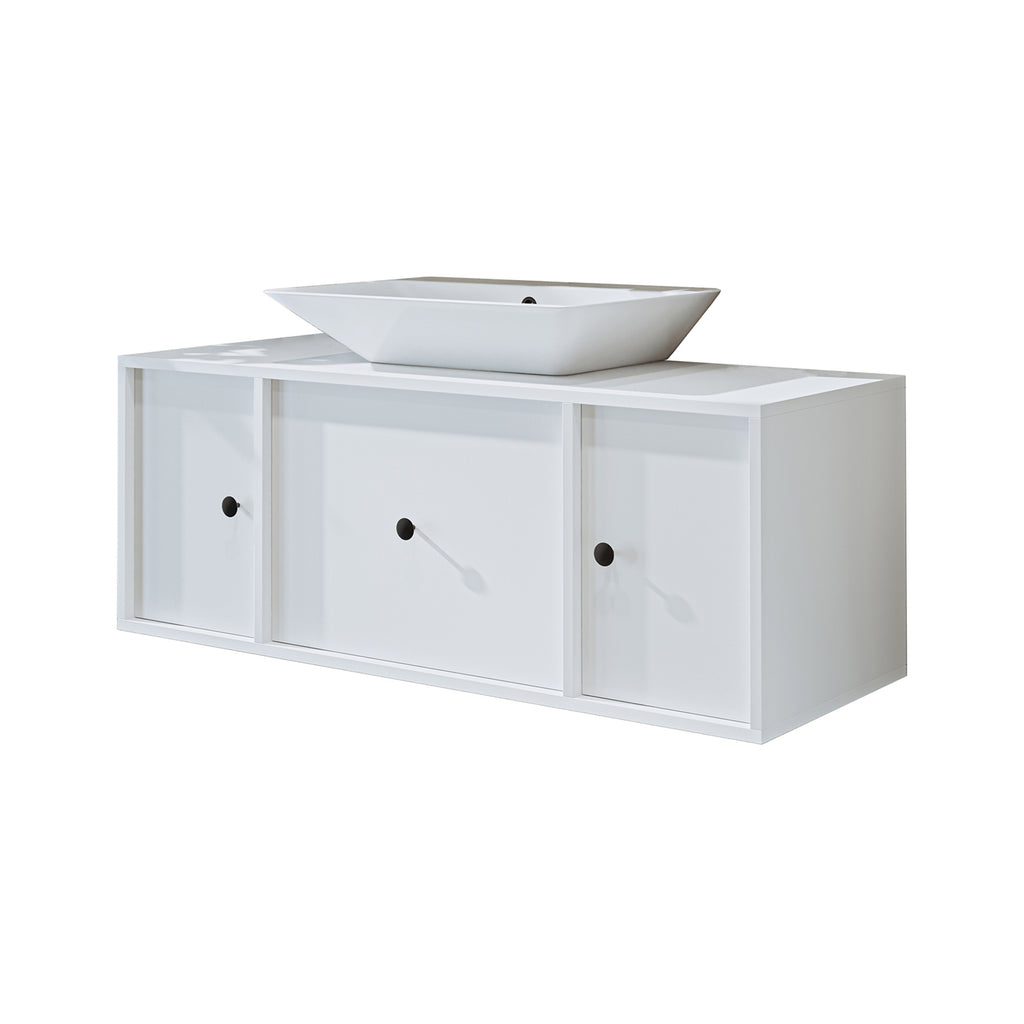 Roomart Badmöbel GUSTO-ATL 120 cm – Keramik Waschbecken &/oder Unterschrank – Modernes Design – Varianten wählbar – Eiche oder Weiß Roomart Badmöbel GUSTO-ATL 120 cm – Keramik Waschbecken &/oder Unterschrank – Modernes Design – Varianten wählbar – Eiche o