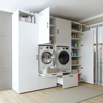 Roomart Waschmaschinenschrank SERIE 2 mit 2 Hochschränken, 254 cm, in 3 Farben